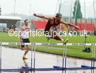 Ashby Blade (HHH) wins the 400 metres hurdles, British National League, Division 1, Gateshead. Photo: David T. Hewitson/Sports for All Pics